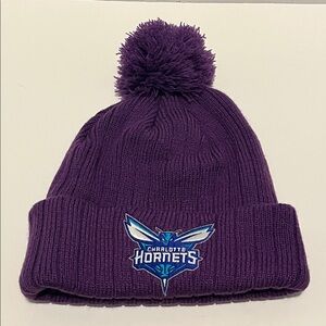 Charlotte Hornets Purple Knit Beanie Purple. OSFM
